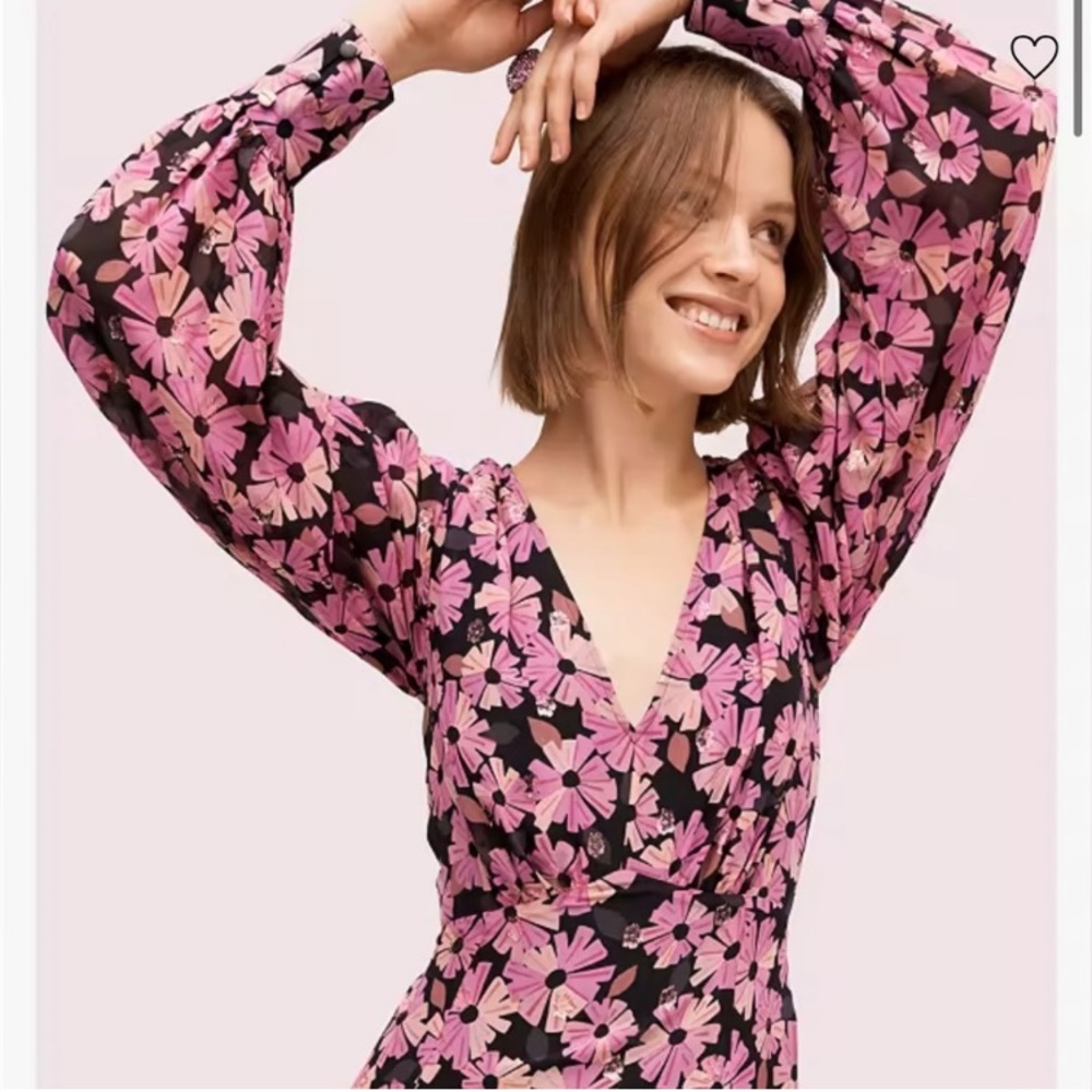 Kate Spade WallFlower Chiffon Dress - Picture 4 of 12